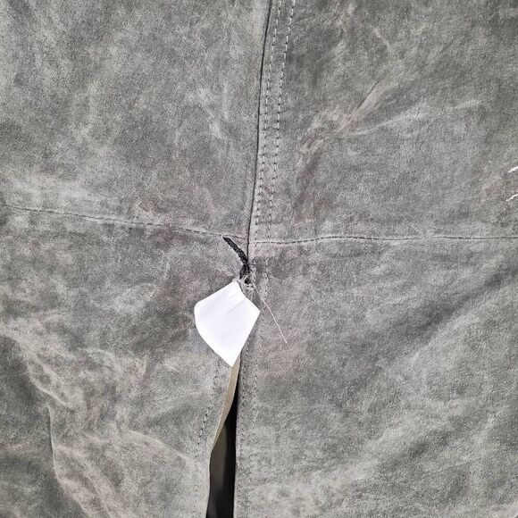 BLANKNYC Women's Hunter Green Leather Front Slit Midi Skirt Size 31 - Picture 6 of 10